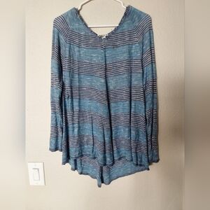 212 New York Sweater, Women's Size Extra Large Blue and Gray Sweater